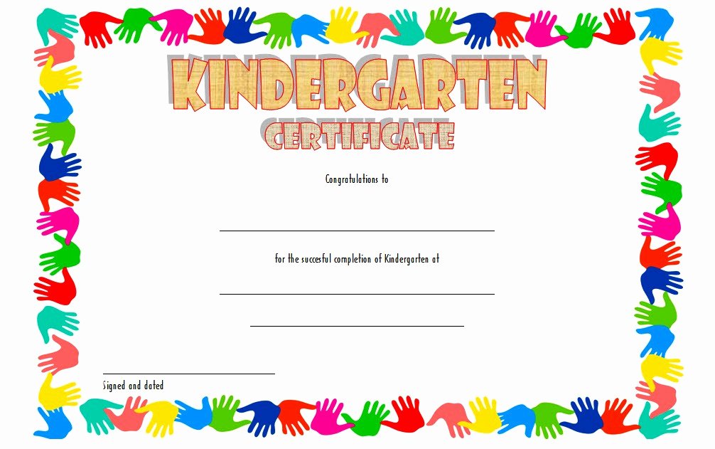 kindergarten graduation certificate template 5