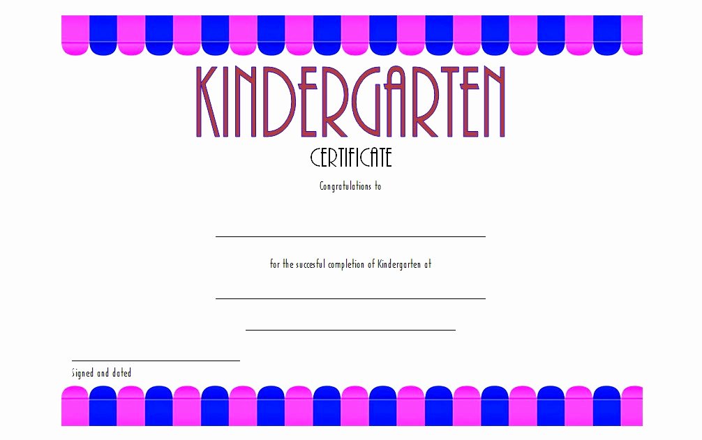 Kindergarten Graduation Certificate Templates