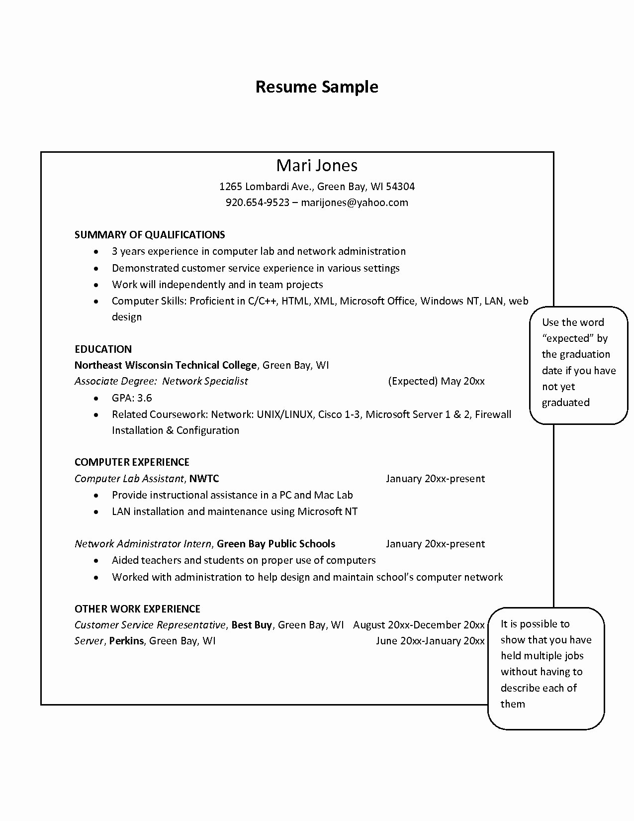 laboratory technician resume