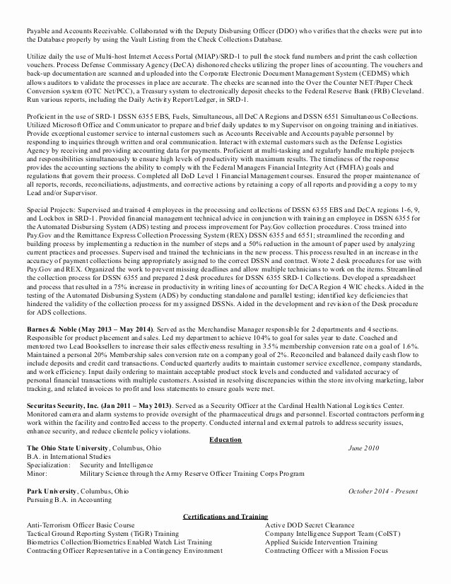 Lautner Resume Paragraph format