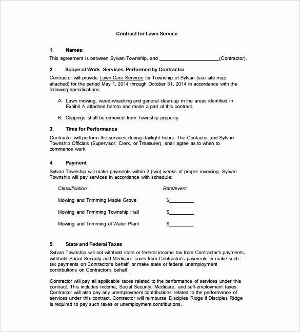 Lawn Mowing Bid Template Care Business Plan Free Choice