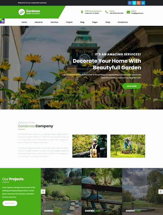 Lawn Mowing Templates Free Lawn Service Website Templates