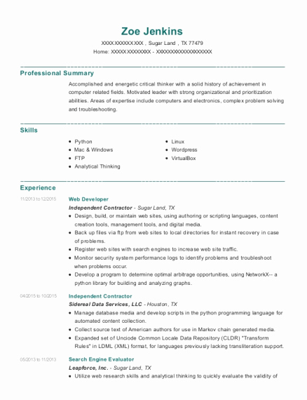Leapforce Resume Example Free Professional Resume