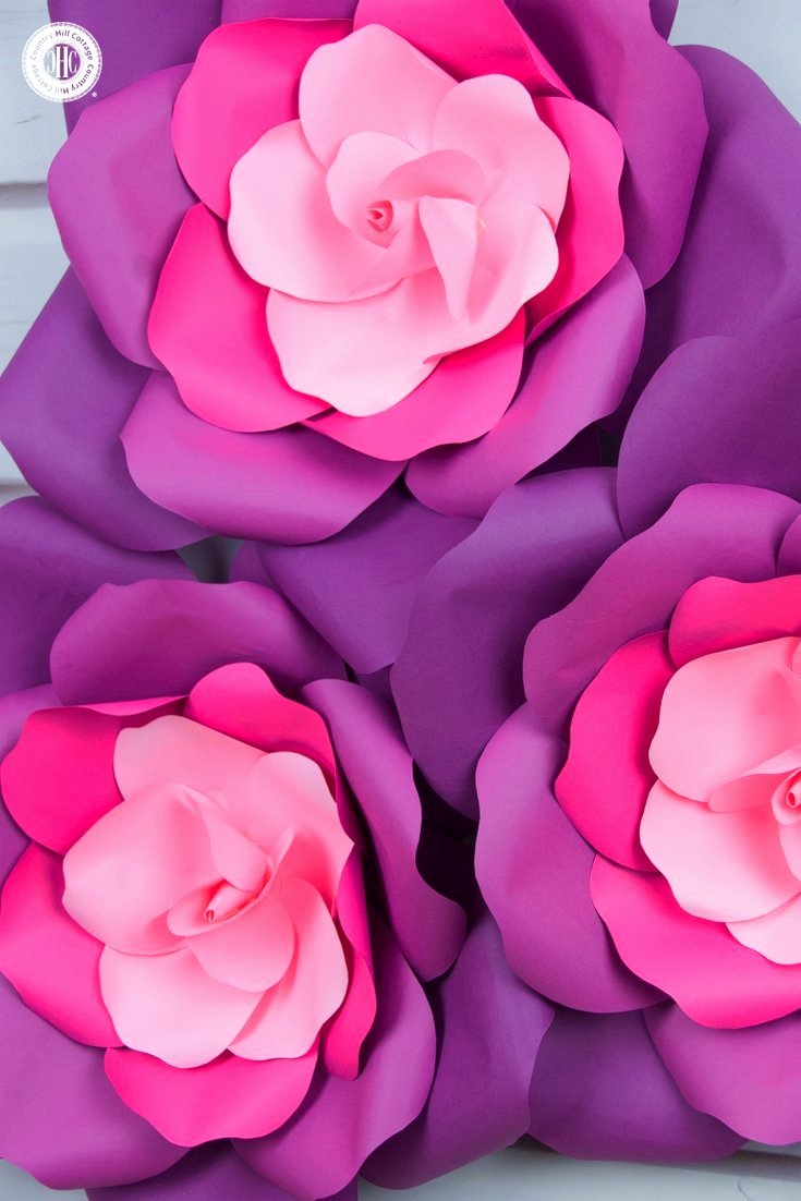 Learn to Make Giant Paper Roses In 5 Easy Steps and A