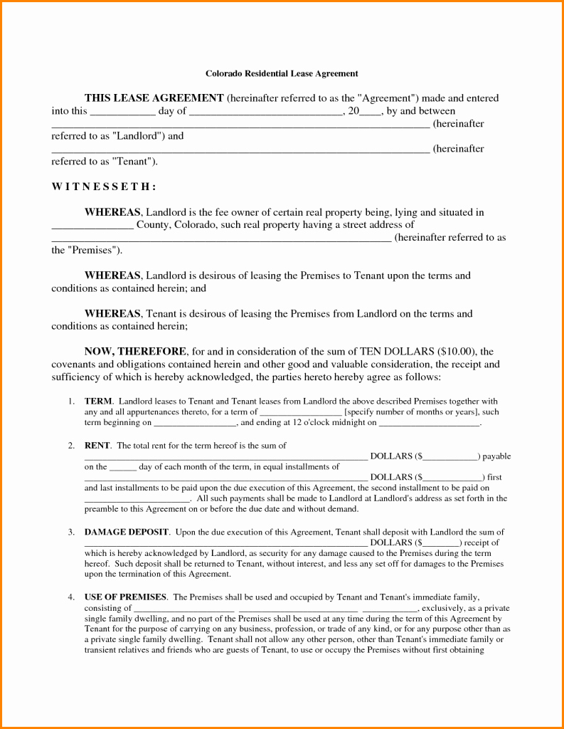 Lease Agreement Copy Free Printable Rental Agreement