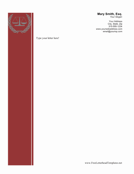 Business Letterhead Legal