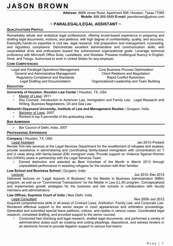 Legal Resume Examples Resume Professional Writers