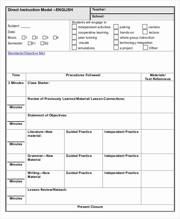Lesson Plan Template 17 Free Word Pdf Documents
