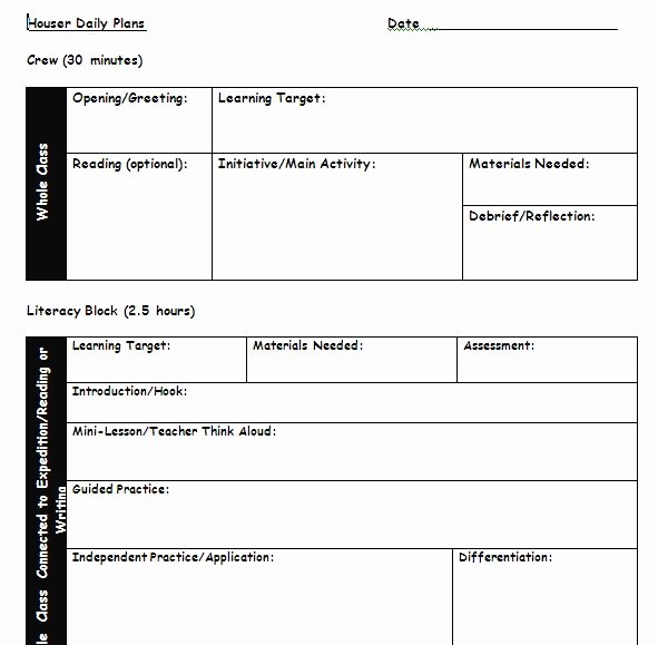 Lesson Plan Book Templates
