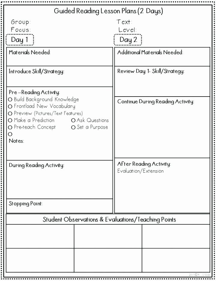 Lesson Plan Template Early Childhood Education