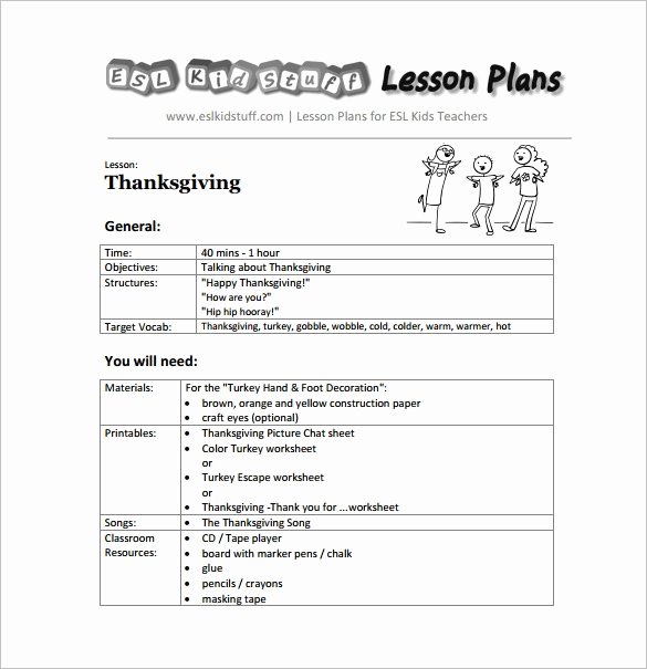 Lesson Plan Templates for Kindergarten Invitation Template
