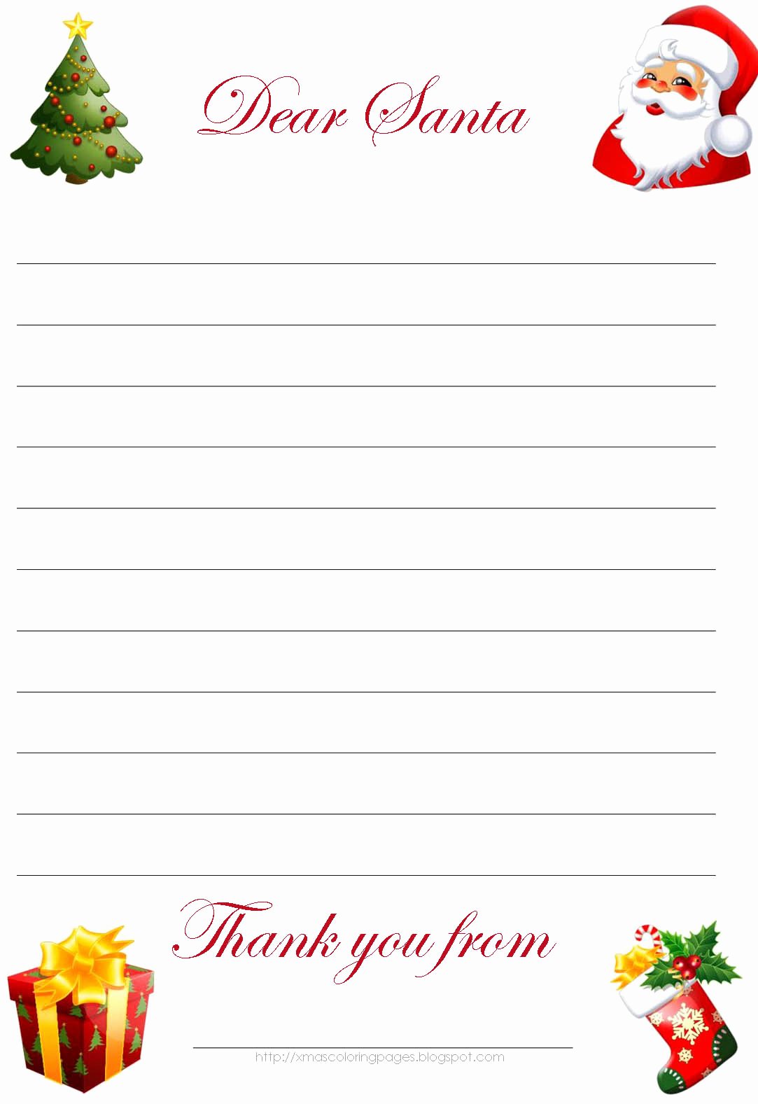 Letter From Santa Template