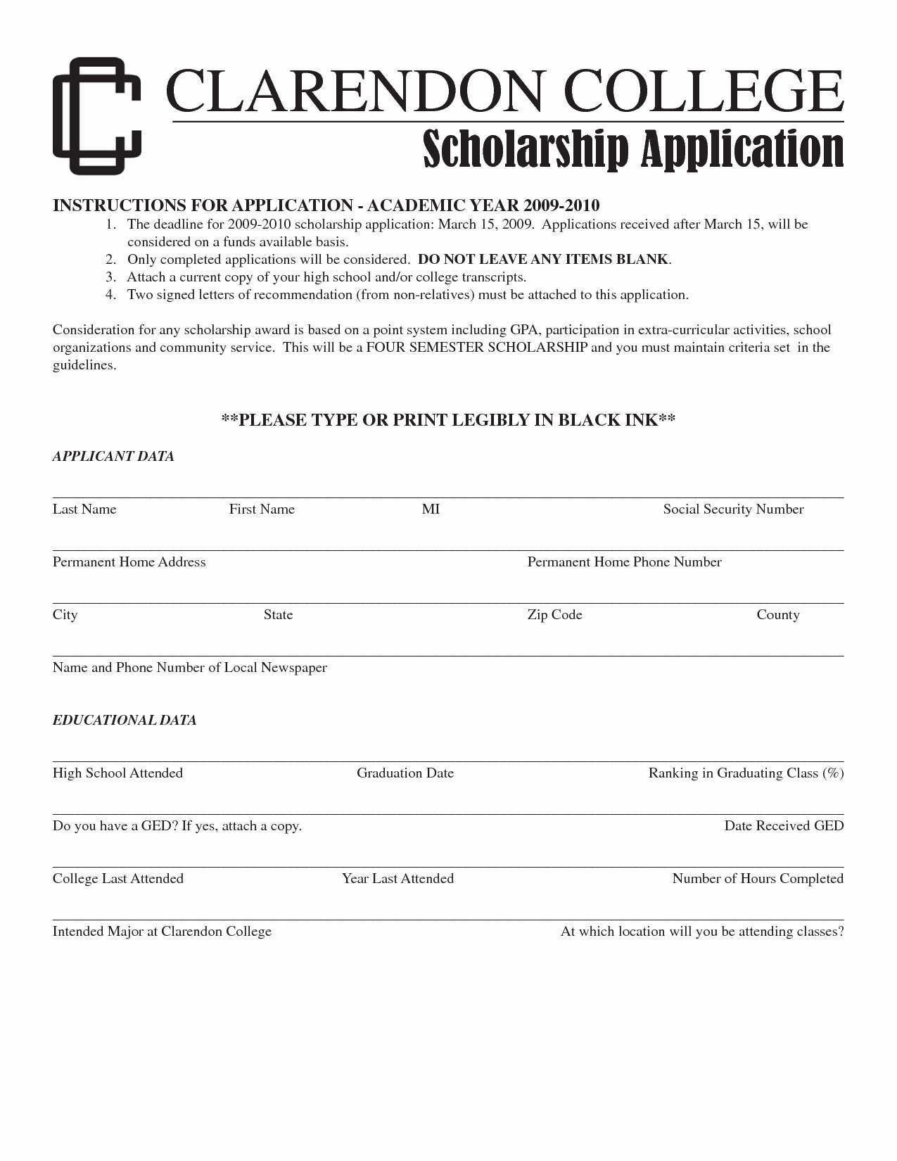 Letter Of Application for A Scholarship Sample &amp; Templates