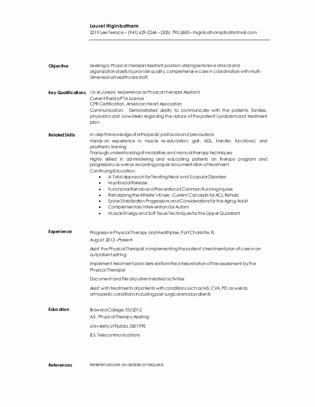 lhiginbotham pta resume