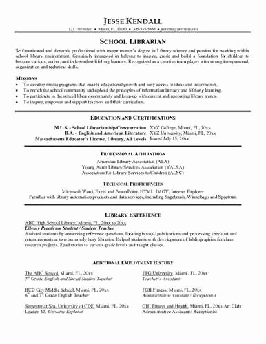 Library assistant Resume Objective
