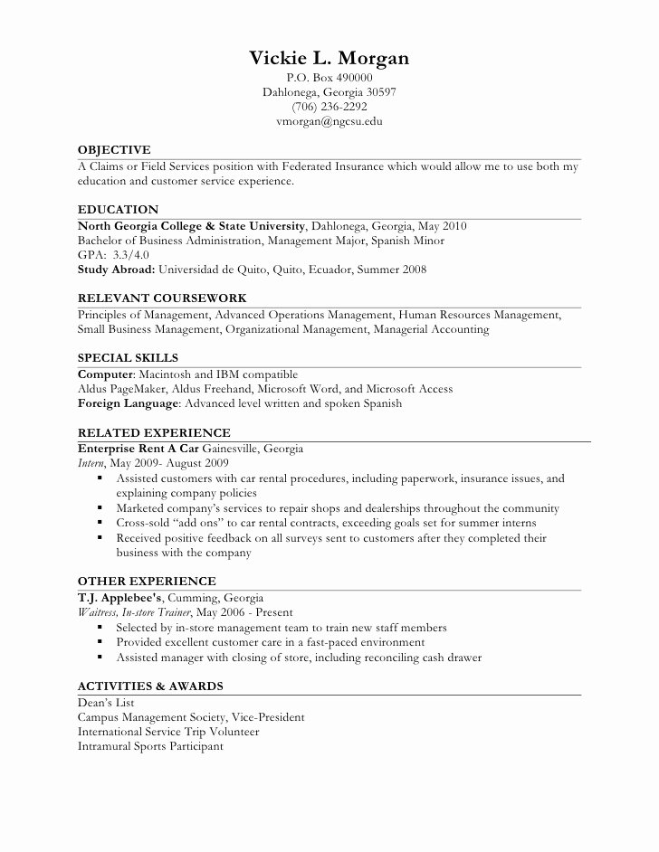 Limited Work Experience Examples for Resume Work