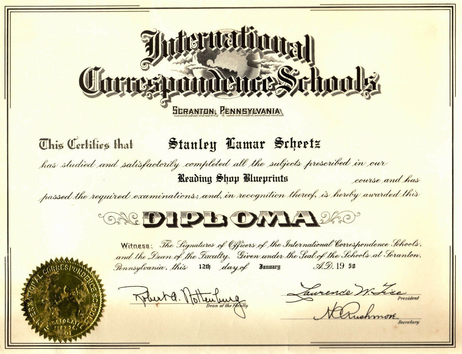 Line Diploma Certificate Templates