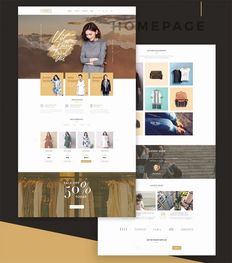 online shopping store e merce template free psd