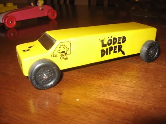 Loaded Diaper Pinewood Derby From Diary Of A Wimpy Kid
