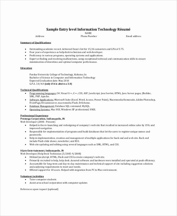 Long Resume solutions