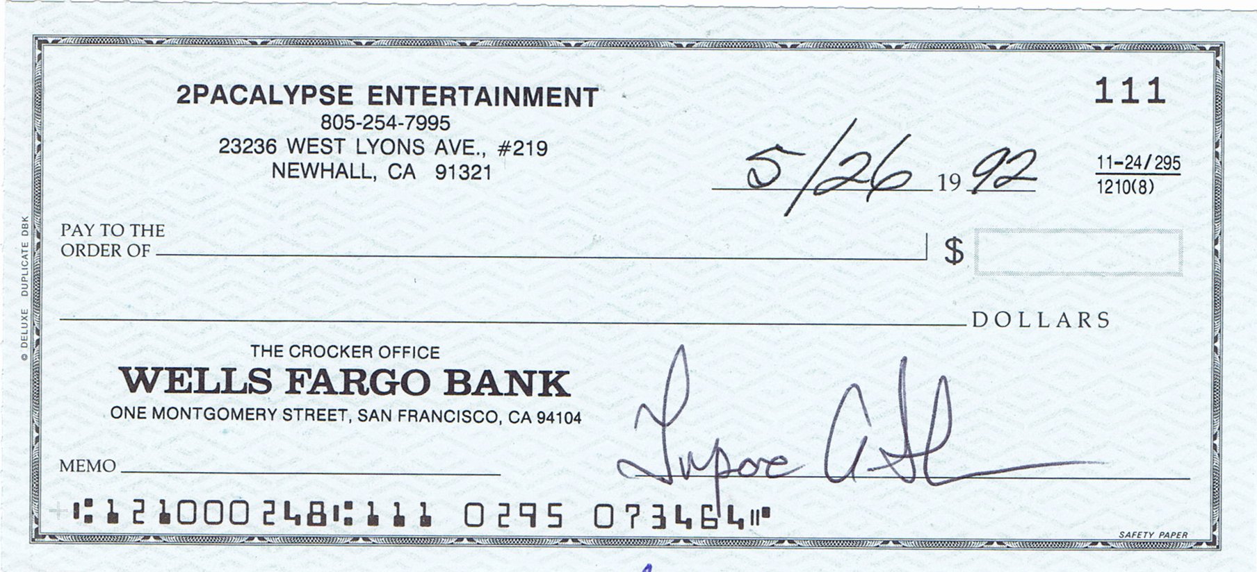 8 Wells Fargo Check Template Template Free Download