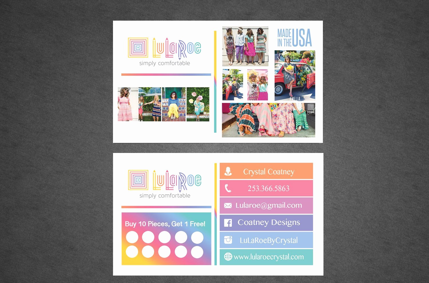 Lularoe Business Card Full Color Professionally by