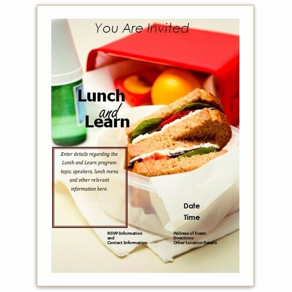 Lunch and Learn Flyer Templates