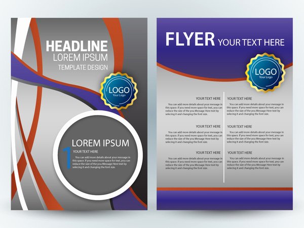 Magazine Layout Design Template Free Vector
