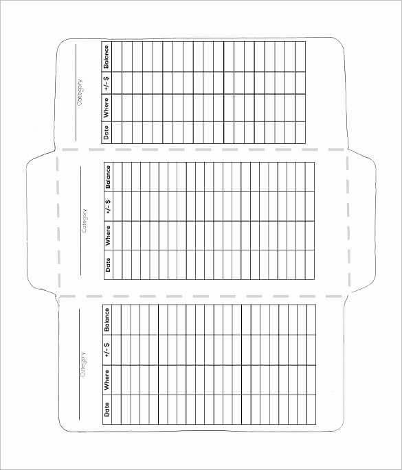 make a cash envelope system wallet with printable template