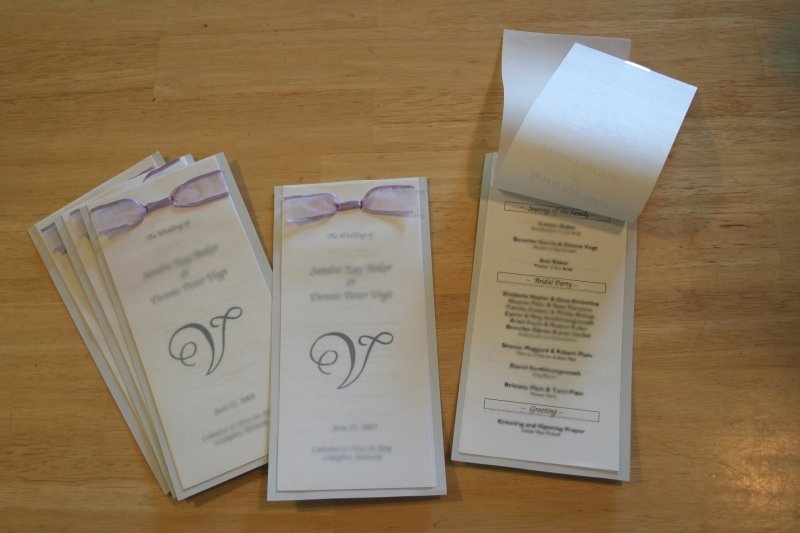 Make A Modern and Crafty Wedding Program Booklet