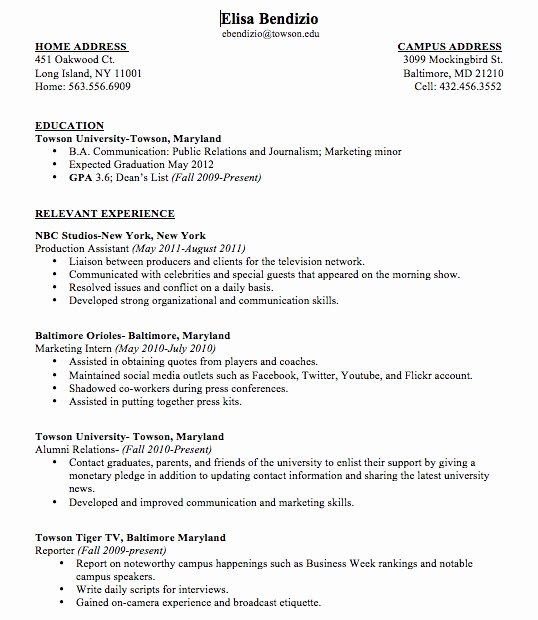 Making Your First Resume Best Resume Gallery