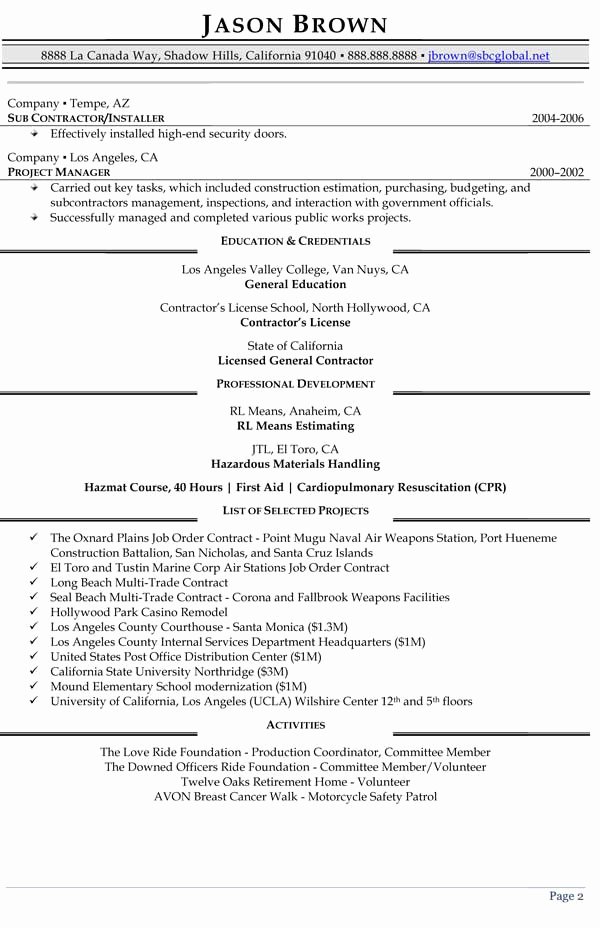 Management Resume Examples Resume Professional Writers