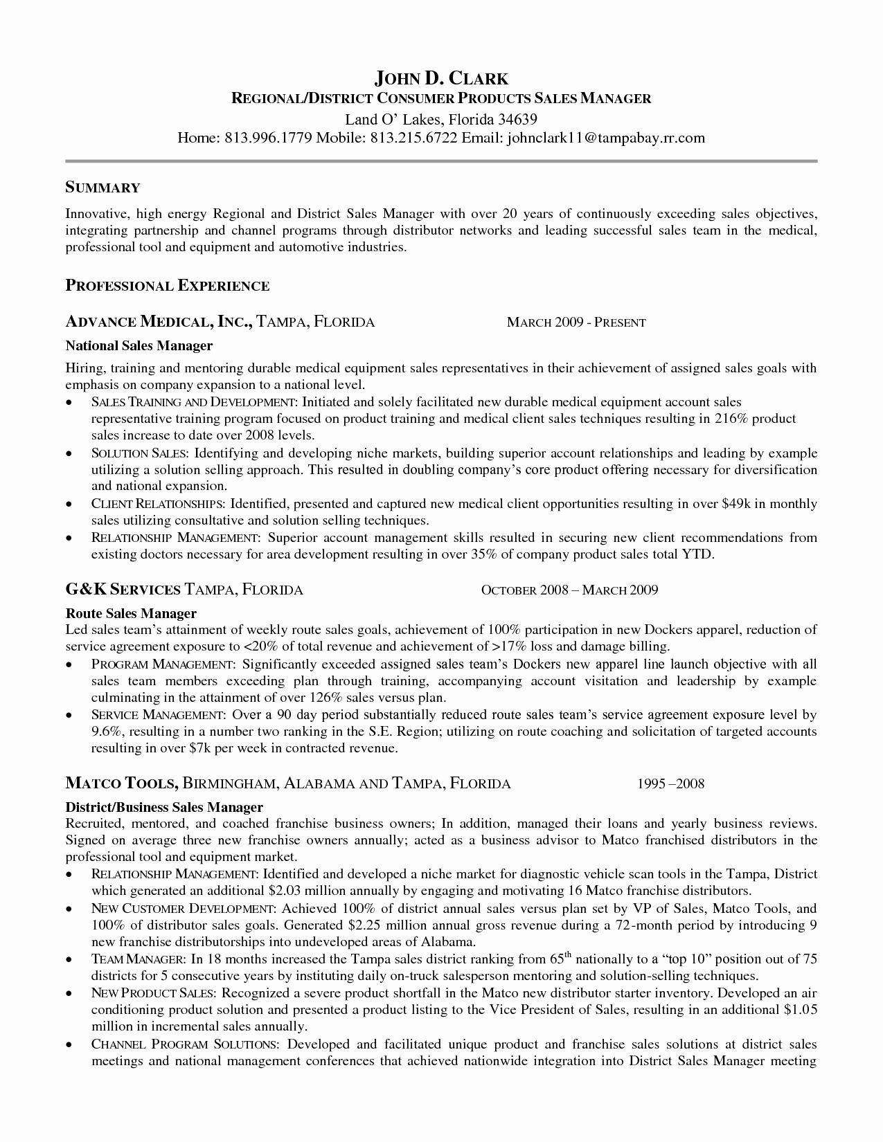 Manager Resume Objective