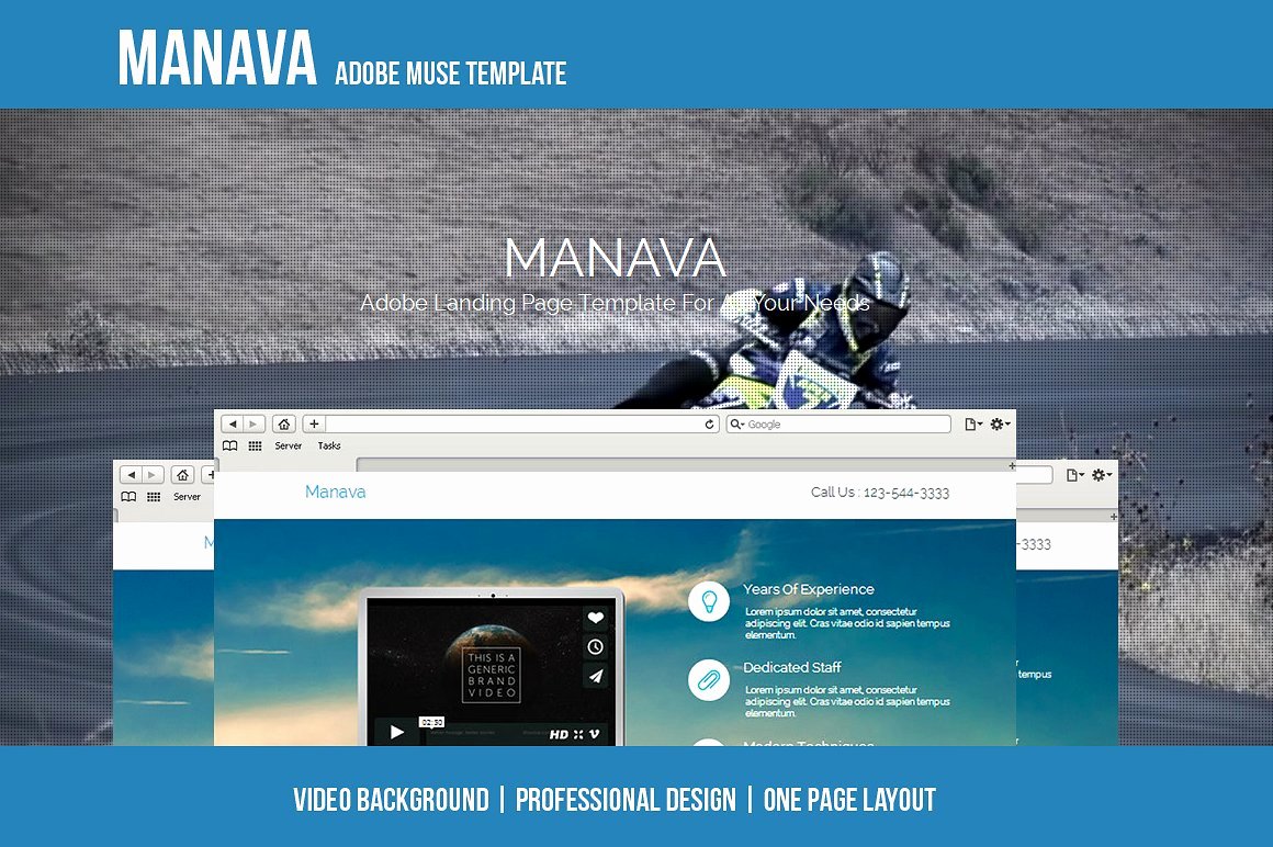 Manava Adobe Muse Template Website Templates