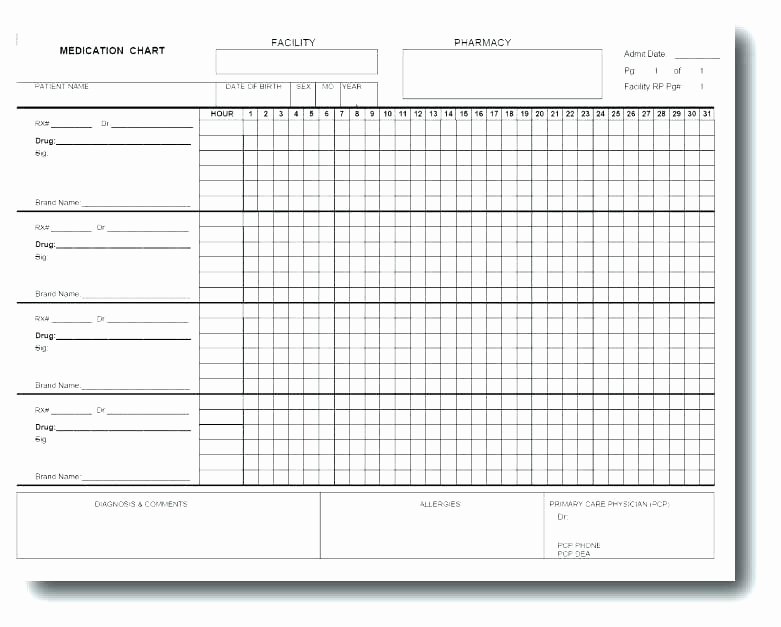 Mar Template Chart Excel Infant Lesson Plan Program