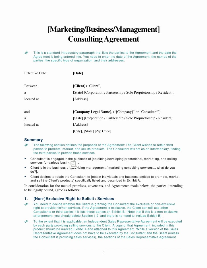 [marketing Business Management] Consulting Agreement