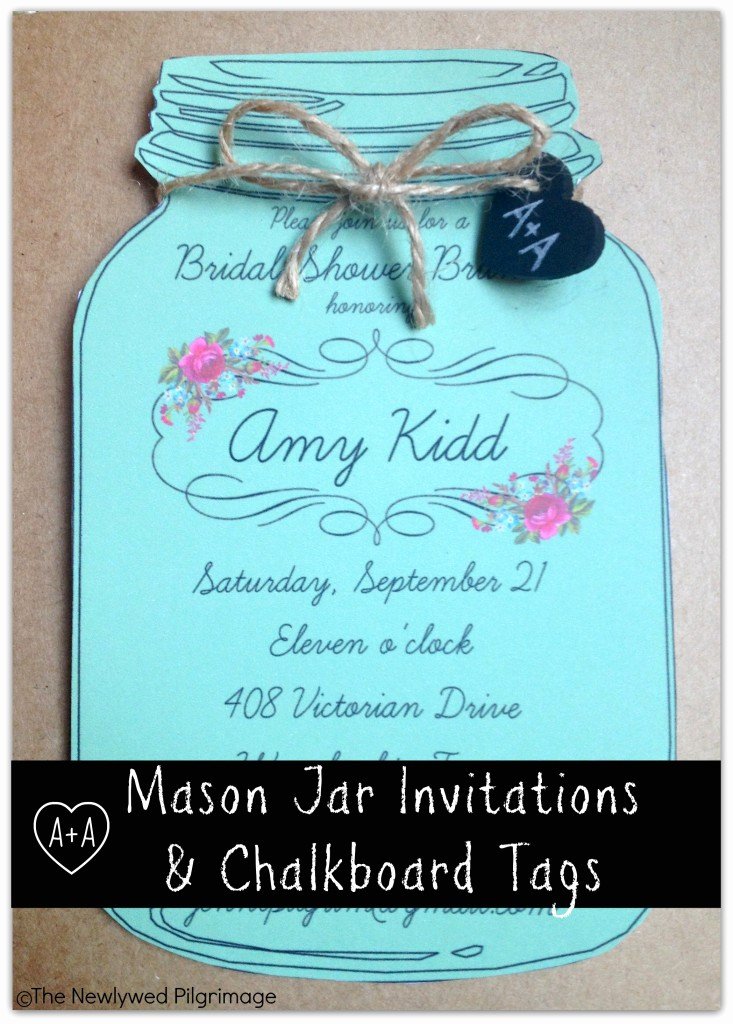 Mason Jar Invitations Template