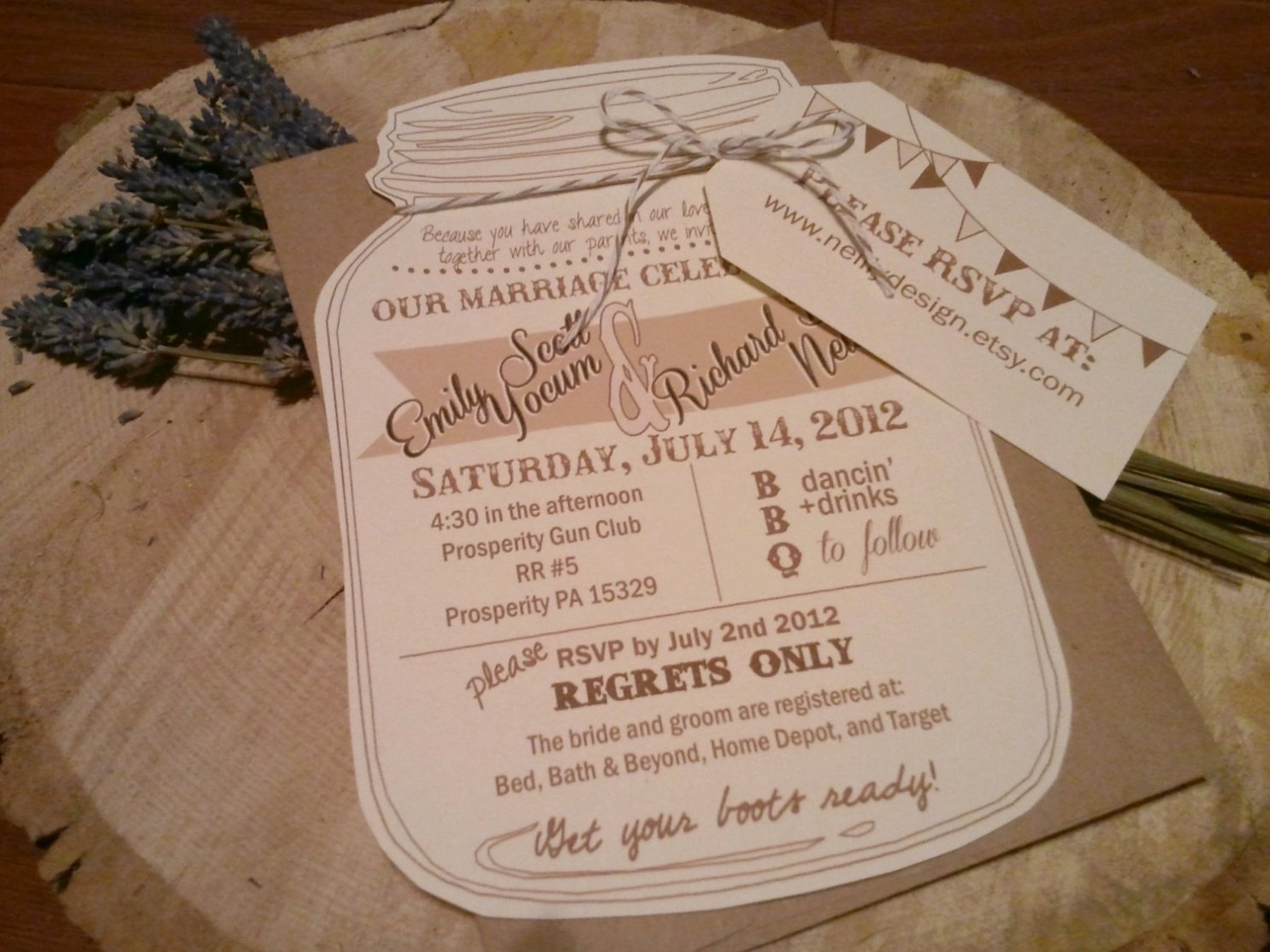 Mason Jar Wedding Invitations Card Ideas — Wedding Academy