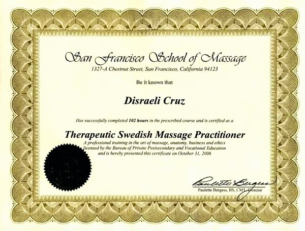 Massage Certificate Template – Tailoredswift
