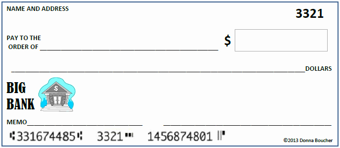 a blank check for place value