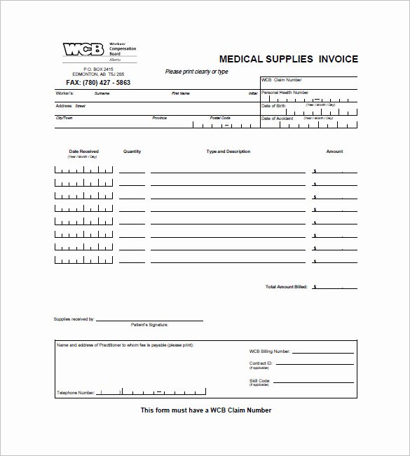 Medical and Health Invoice Templates 14 Free Word