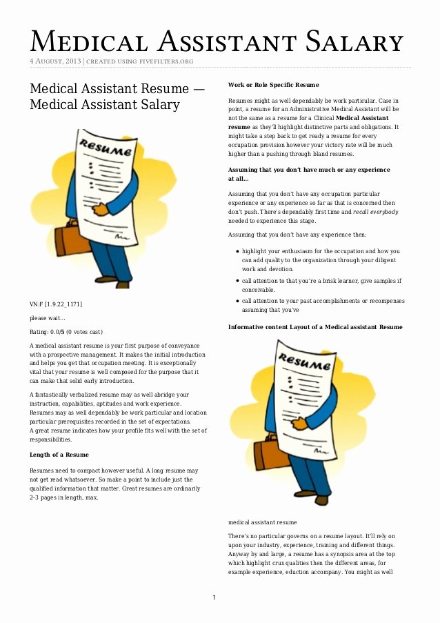 Medical assistant Resume