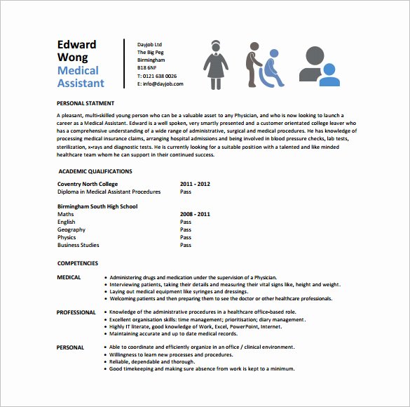 Medical assistant Resume Template – 8 Free Word Excel