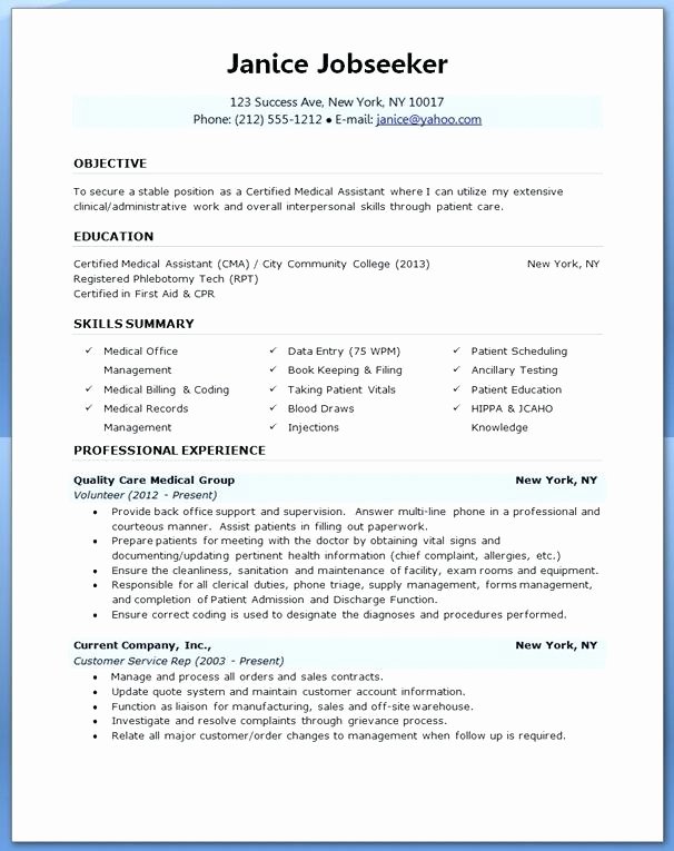 Medical Billing and Coding Resume Sample Gecce
