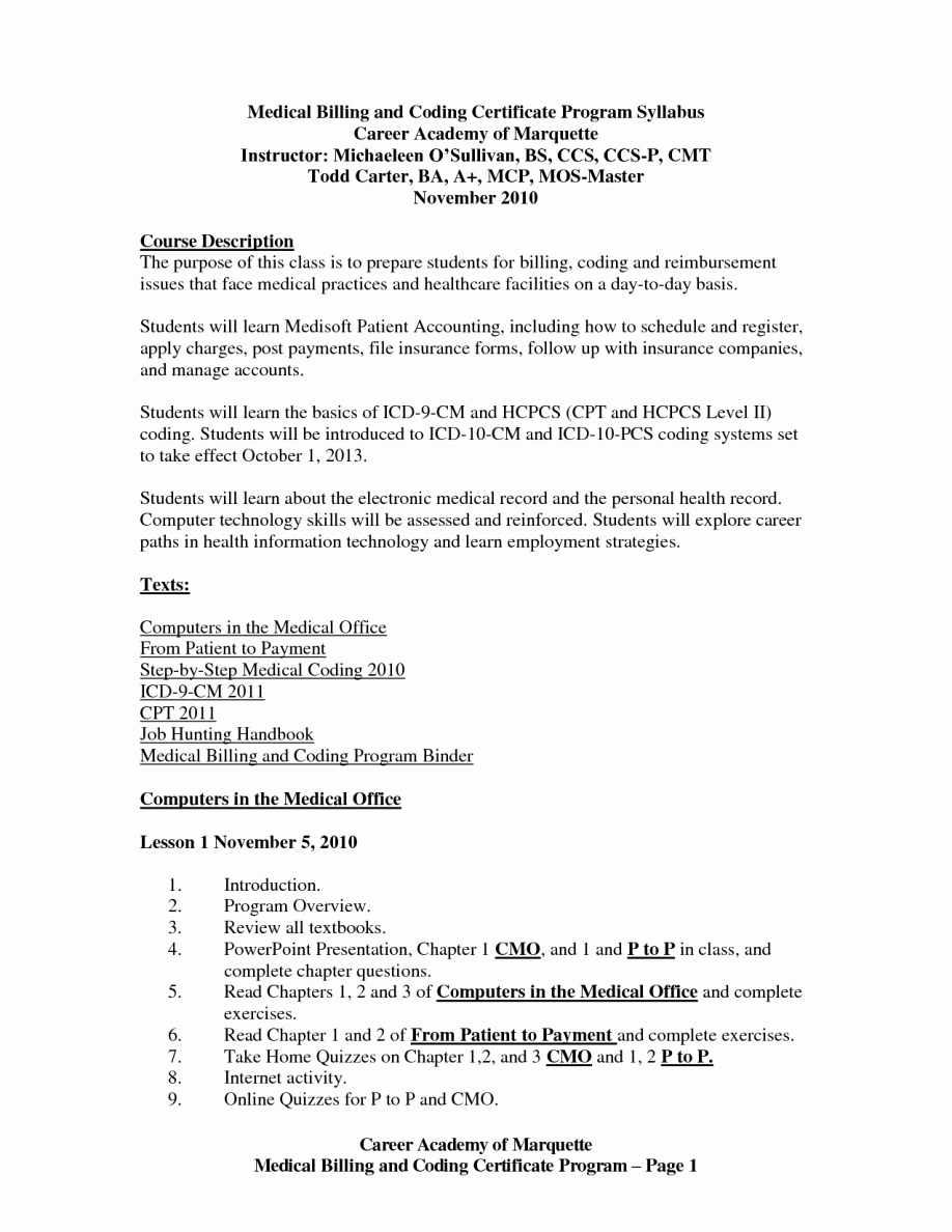 Medical Billing Resume Cover Letter Examples – Perfect