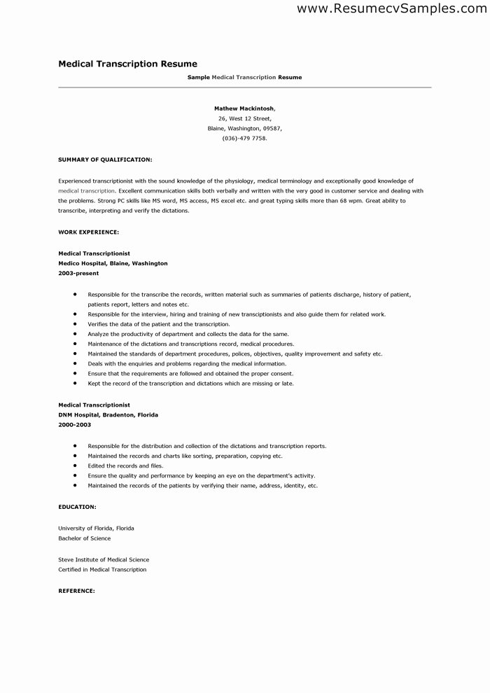 Medical Coder Sample Resume Image