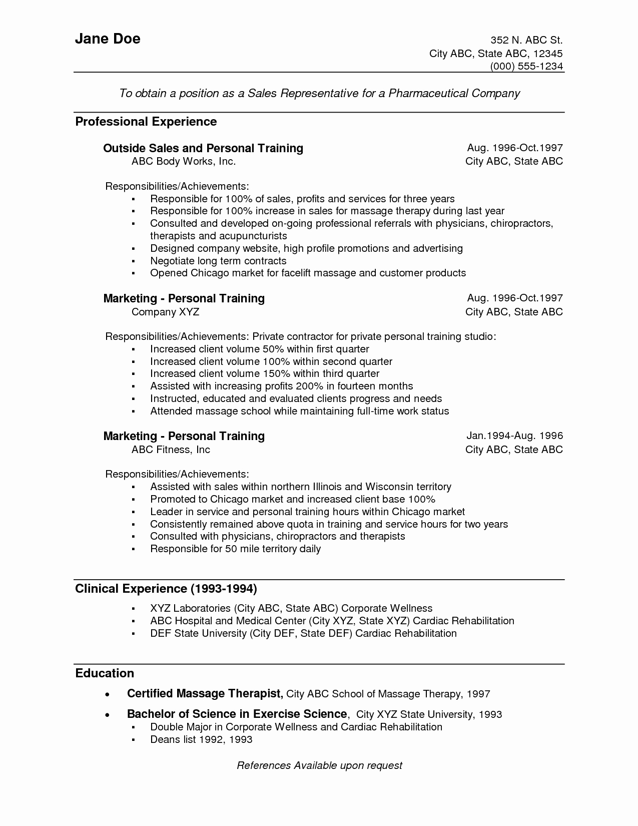 Medical Device Sales Resume Objective Examples