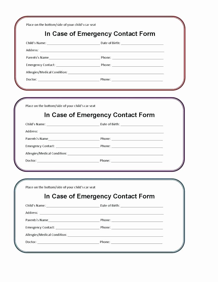 Medical Emergency Card Template Working Service Dog Free