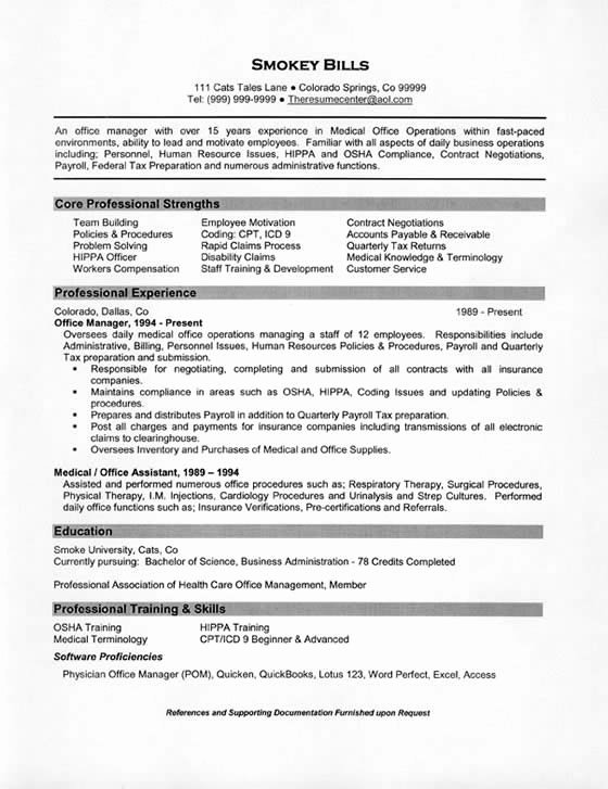 Medical Fice Manager Resume Example