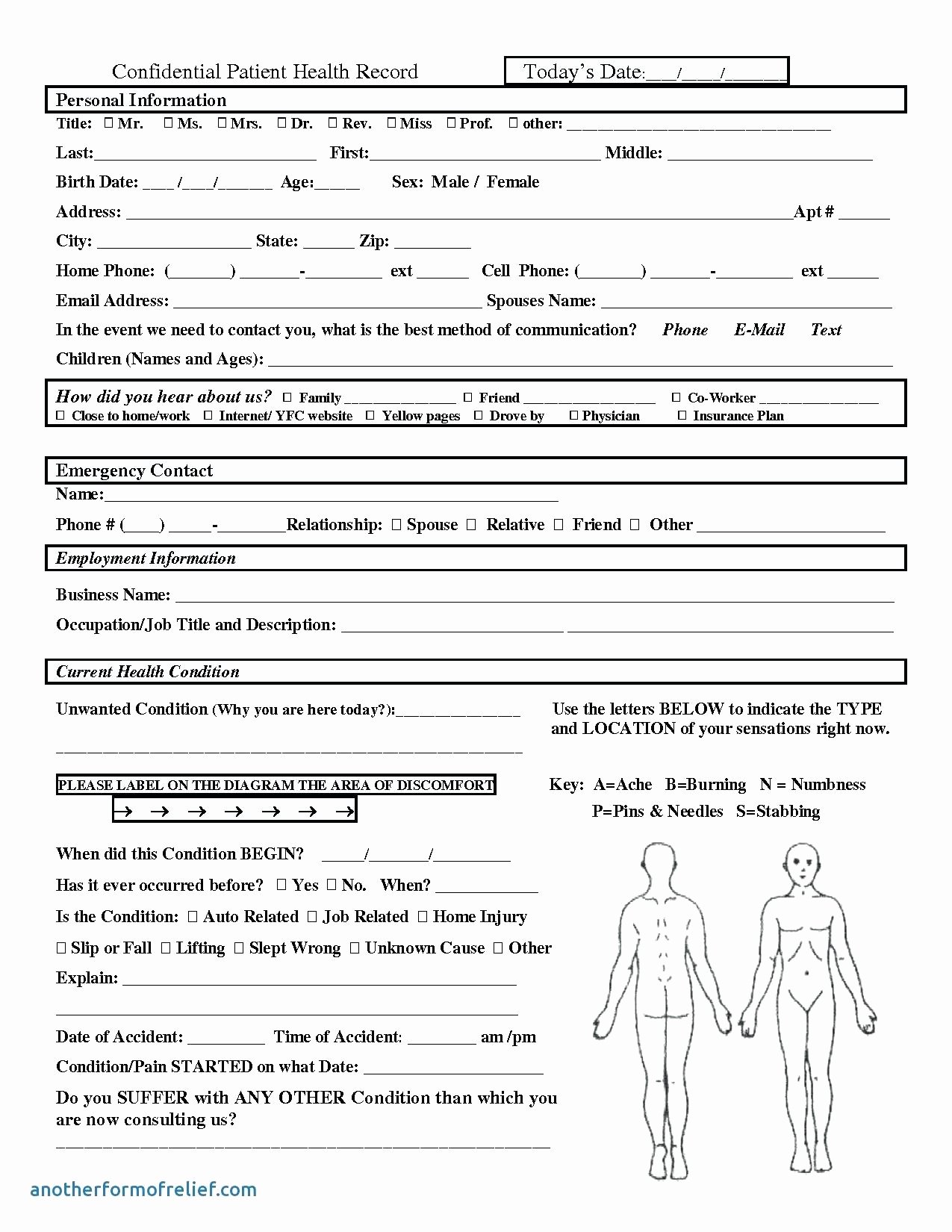 Medical Incident Report form Template